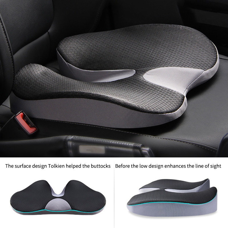Memory Foam Car Neck Pillow Lumbar Support - Poduszka antypoślizgowa ortopedyczna pianka zapamiętująca kształt