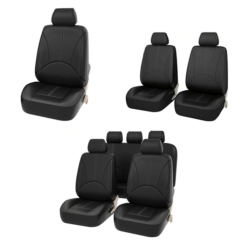 Leather Car Seat Covers Full Set Universal - Fotelik samochodowy Four Seasons ze skóry