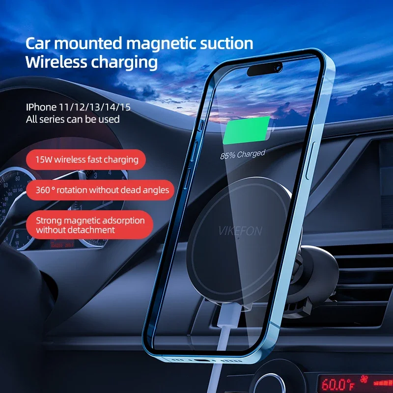 Bezprzewodowa ładowarka samoch – Magnetic Phone Holder For Car Vent recenzja i cena