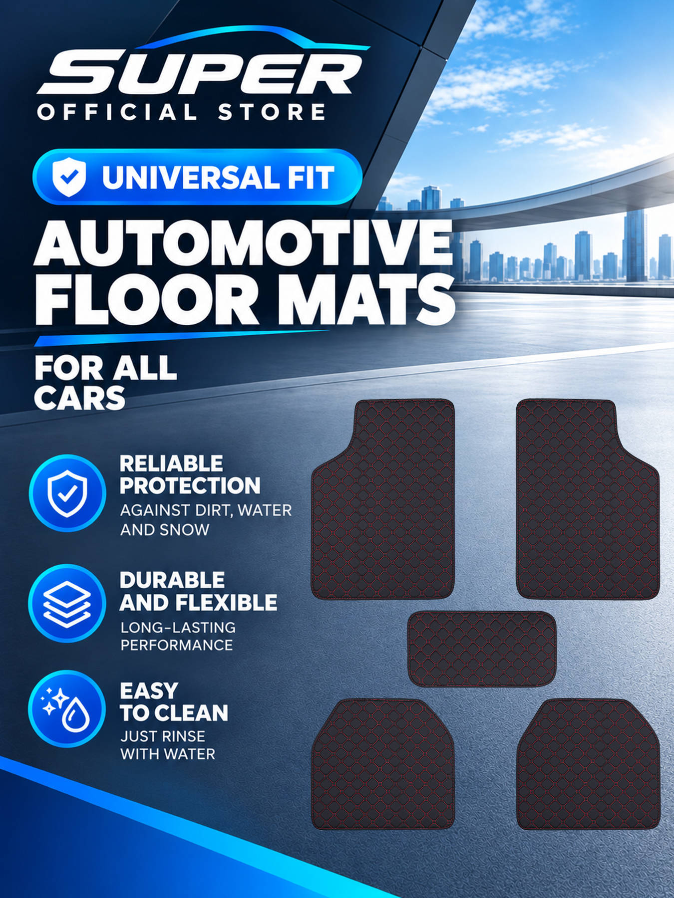 Kompletny zestaw uniwersalnych – Car Floor Mats Universal Waterproof Leather recenzja i cena