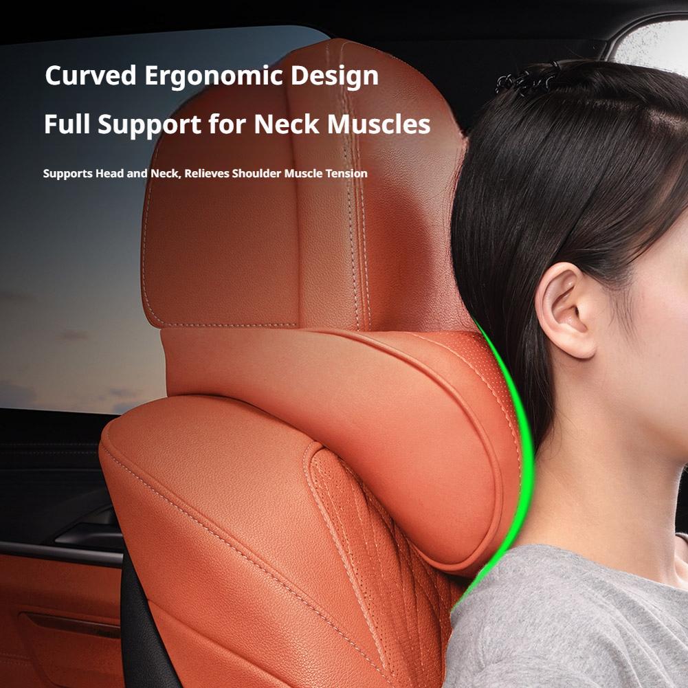 Luksusowa skórzana poduszka na – Memory Foam Car Neck Pillow Lumbar Support recenzja i cena